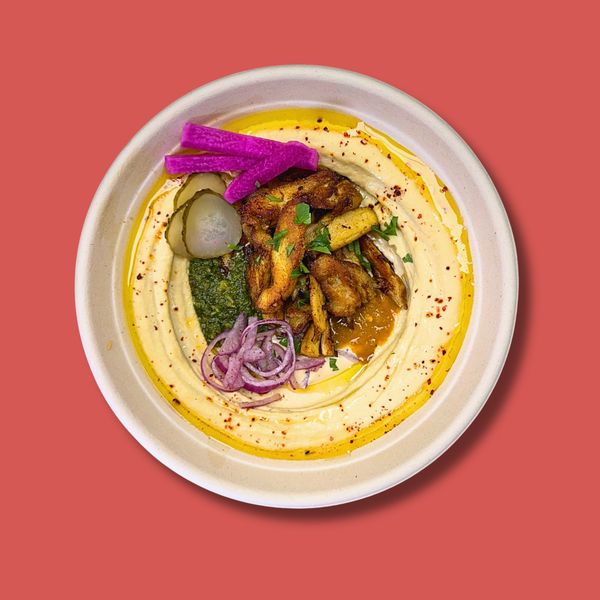 CHICKEN SHAWARMA HUMMUS BOWL